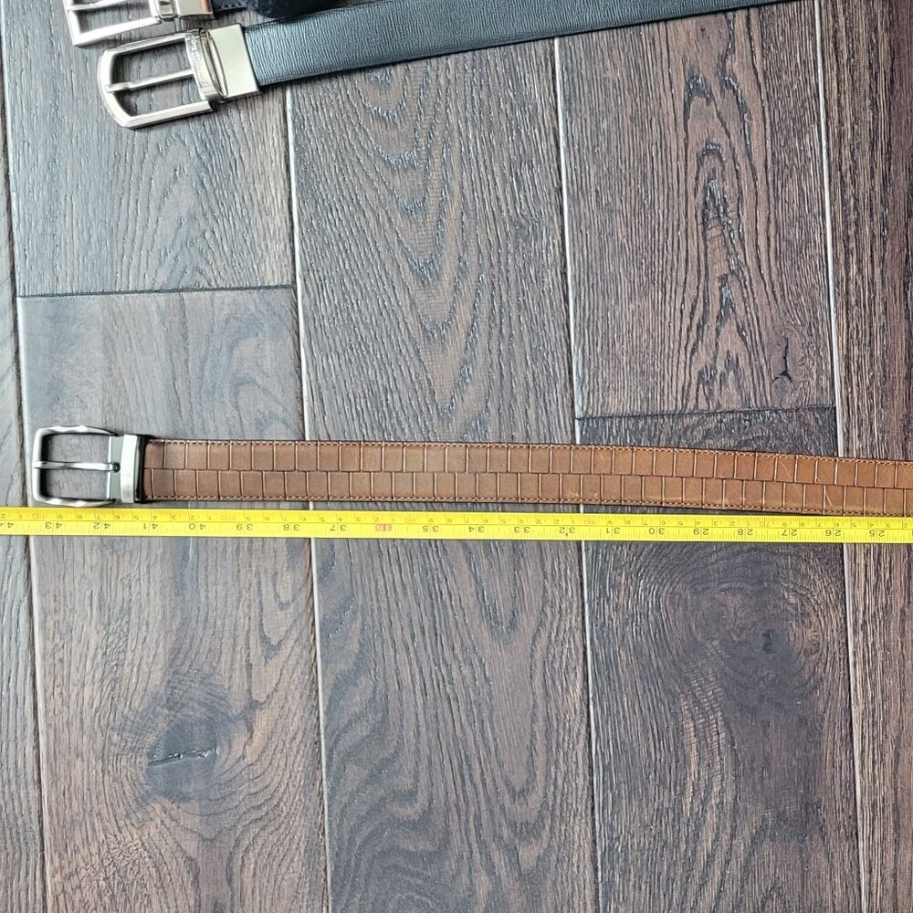 Harold Leather Interacciato Checkered Detail-Brand NEW